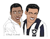 Cartoon: Pele and Garrincha (small) by Pascal Kirchmair tagged brazil,santos,fc,brasil,bresil,brasilen,brasile,pele,rio,de,janeiro,garrincha,manuel,francisco,dos,edson,arantes,do,nascimento,dibuix,illustration,drawing,zeichnung,pascal,kirchmair,cartoon,caricature,karikatur,ilustracion,dibujo,desenho,ink,disegno,ilustracao,illustrazione,illustratie,dessin,presse,du,jour,art,of,the,day,tekening,teckning,cartum,vineta,comica,vignetta,caricatura,champion,football,foot,soccer,fußball,futbol,futebol,botafogo,regatas,fr