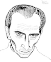 Cartoon: Peter Cushing (small) by Pascal Kirchmair tagged horrorfilm,hammer,productions,horror,films,film,order,of,the,british,empire,obe,freak,peter,cushing,ink,drawing,tusche,actor,schauspieler,comedian,comedien,acteur,komiker,stummfilm,author,autor,autore,auteur,filmmaker,artist,art,hollywood,parasite,screenwriter,illustration,zeichnung,pascal,kirchmair,cartoon,caricature,karikatur,ilustracion,dibujo,desenho,disegno,ilustracao,illustrazione,illustratie,dessin,de,presse,du,jour,day,tekening,teckning,cartum,vineta,comica,vignetta,caricatura,portrait,porträt,portret,retrato,ritratto,icon,english,englisch,britisch