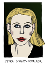 Cartoon: Petra Schmidt-Schaller (small) by Pascal Kirchmair tagged petra schmidt schaller caricature karikatur cartoon portrait