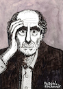 Cartoon: PHILIP ROTH (small) by Pascal Kirchmair tagged philip,roth,portrait,retrato,dibujo,dessin,drawing,ritratto,disegno,illustration,pascal,kirchmair,caricature,usa,newark,new,jersey,ilustracao,ilustracion,portret,cartum,desenho,karikatur,cartoon