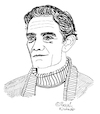 Cartoon: Pier Paolo Pasolini (small) by Pascal Kirchmair tagged pier paolo pasolini cartoon caricature karikatur ilustracion illustration portrait retrato pascal kirchmair dibujo desenho drawing zeichnung ritratto disegno ilustracao illustrazione illustratie dessin du jour art of the day tekening teckning cartum vineta comica vignetta caricatura ecrivain schriftsteller writer author auteur autore autor film director regisseur poet metteur en scene realisateur