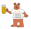 Cartoon: Problemzonenbär (small) by Pascal Kirchmair tagged bier formte diesen wunderschönen körper beer biere birra cerveza cerveja chope chopp ursus bavaricus bayrischer bär bruno jj1 tirol tyrol problembär ours bavarois urso orso bavaro oso bavarese humor humour gag umorismo umore spirito lustig cartoon caricature karikatur pascal kirchmair illustration drawing zeichnung political politische ilustracion dibujo desenho ink disegno ilustracao illustrazione illustratie dessin de presse du jour art of the day tekening teckning cartum vineta comica vignetta caricatura esprit witz problemzonen problemzone problemzonenbär