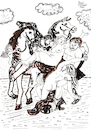 Cartoon: Raub der Töchter des Leukippos (small) by Pascal Kirchmair tagged der,raub,töchter,des,leukippos,peter,paul,rubens,the,rape,of,daughters,leucippus,artist,artiste,artista,kunst,künstler,illustration,sepia,ink,drawing,tusche,tuschezeichnung,zeichnung,pascal,kirchmair,cartoon,caricature,karikatur,ilustracion,dibujo,desenho,disegno,ilustracao,illustrazione,illustratie,dessin,de,presse,du,jour,art,day,tekening,teckning,cartum,vineta,comica,vignetta,caricatura,portrait,porträt,portret,retrato,ritratto,arte,holland,netherlands,niederlande,amsterdam,flemish,brabant,antwerp,antwerpen,anvers,belgium