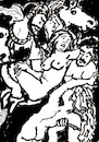 Cartoon: Raub der Töchter des Leukippos (small) by Pascal Kirchmair tagged der,raub,töchter,des,leukippos,peter,paul,rubens,the,rape,of,daughters,leucippus,artist,artiste,artista,kunst,künstler,illustration,sepia,ink,drawing,tusche,tuschezeichnung,zeichnung,pascal,kirchmair,cartoon,caricature,karikatur,ilustracion,dibujo,desenho,disegno,ilustracao,illustrazione,illustratie,dessin,de,presse,du,jour,art,day,tekening,teckning,cartum,vineta,comica,vignetta,caricatura,portrait,porträt,portret,retrato,ritratto,arte,holland,netherlands,niederlande,amsterdam,flemish,brabant,antwerp,antwerpen,anvers,belgium,sexy