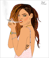 Cartoon: Rihanna (small) by Pascal Kirchmair tagged sex,symbol,rihanna,portrait,retrato,ritratto,drawing,dibujo,desenho,disegno,illustration,ilustracion,ilustracao,illustrazione,illustratie,zeichnung,dessin,du,jour,art,of,the,day,tekening,teckning,cartum,cartoon,vineta,comica,vignetta,caricature,caricatura,karikatur,pascal,kirchmair