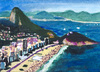 Cartoon: Rio de Janeiro (small) by Pascal Kirchmair tagged rio de janeiro brazil brasil brasilien bresil aquarell watercolour gouache carioca