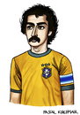 Cartoon: Roberto Rivelino (small) by Pascal Kirchmair tagged roberto rivelino brasilien weltmeister caricature cartoon karikatur brasilianischer fußball 1970