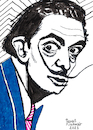 Cartoon: Salvador Dali (small) by Pascal Kirchmair tagged salvador,dali,pascal,kirchmair,dessin,ink,drawing,tusche,tuschezeichnung,la,coruna,pablo,ruiz,picasso,espana,painting,dipinto,pintura,pittura,peinture,artist,artiste,artista,kunst,künstler,illustration,zeichnung,cartoon,caricature,karikatur,ilustracion,dibujo,desenho,disegno,ilustracao,illustrazione,illustratie,de,presse,du,jour,art,of,the,day,tekening,teckning,cartum,vineta,comica,vignetta,caricatura,portrait,porträt,portret,retrato,ritratto,malaga,spanien,espagne,spain,spagna,arte,artwork,tintachina