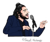 Cartoon: Salvador Sobral (small) by Pascal Kirchmair tagged esc salvador sobral amar pelos dois cartoon caricature karikatur desenho illustration eurovision song contest portugal dibujo dessin zeichnung drawing