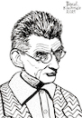 Cartoon: Samuel Beckett (small) by Pascal Kirchmair tagged samuel,beckett,waiting,for,warten,auf,en,attendant,godot,dublin,irland,ireland,irlanda,irlande,literatur,literature,schriftsteller,author,autor,autore,auteur,writer,illustration,ink,drawing,tusche,tuschezeichnung,zeichnung,pascal,kirchmair,cartoon,caricature,karikatur,ilustracion,dibujo,desenho,disegno,ilustracao,illustrazione,illustratie,dessin,de,presse,du,jour,art,of,the,day,tekening,teckning,cartum,vineta,comica,vignetta,caricatura,portrait,porträt,portret,retrato,ritratto