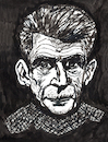 Cartoon: Samuel Beckett (small) by Pascal Kirchmair tagged samuel,beckett,warten,auf,en,attendant,godot,dublin,irland,ireland,irlanda,irlande,literatur,literature,schriftsteller,author,autor,autore,auteur,writer,illustration,ink,drawing,tusche,tuschezeichnung,zeichnung,pascal,kirchmair,cartoon,caricature,karikatur,ilustracion,dibujo,desenho,disegno,ilustracao,illustrazione,illustratie,dessin,de,presse,du,jour,art,of,the,day,tekening,teckning,cartum,vineta,comica,vignetta,caricatura,portrait,porträt,portret,retrato,ritratto,arte,kunst,artwork