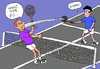 Cartoon: Can I have a Big Mac? (small) by Pascal Kirchmair tagged tennis,roger,federer,john,big,mac,mc,enroe,return,going,terribly,wrong,duell,rückschlag,fault,katastrophe,catastrophic,grande,catastrophique,große,catastrophe,supergau,katastrophal