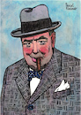 Cartoon: Sir Winston Churchill (small) by Pascal Kirchmair tagged sir winston churchill portrait retrato drawing dibujo desenho zeichnung illustration ilustracion pascal kirchmair ilustracao disegno dessin illustrazione illustratie tekening teckning portret porträt cartoon caricature karikatur cartum