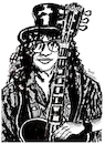 Cartoon: Slash (small) by Pascal Kirchmair tagged slash,saul,hudson,guns,roses,rock,roll,band,star,musik,musiker,musician,music,singer,songwriter,composer,illustration,drawing,zeichnung,pascal,kirchmair,cartoon,caricature,karikatur,ilustracion,dibujo,desenho,ink,disegno,ilustracao,illustrazione,illustratie,dessin,de,presse,du,jour,art,of,the,day,tekening,teckning,cartum,vineta,comica,vignetta,caricatura,portrait,portret,retrato,ritratto,porträt,arte,kunst,artwork