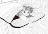 Cartoon: Sparky im Schlafsack (small) by Pascal Kirchmair tagged im,schlafsack,in,sleeping,bag,sac,de,couchage,sparky,monika,cat,katze,gato,gatto,chat,zeitungen,papers,newspaper,journal,illustration,ink,drawing,zeichnung,pascal,kirchmair,political,cartoon,caricature,karikatur,ilustracion,dibujo,desenho,da,china,disegno,ilustracao,illustrazione,illustratie,dessin,presse,tekening,teckning,cartum,vineta,comica,vignetta,caricatura,inchiostro,tinta,encre,chine,tusche,tuschezeichnung,art,arte,kunst,artwork