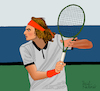 Cartoon: Stefanos Tsitsipas (small) by Pascal Kirchmair tagged stefanos tsitsipas geeece athens athen tennis tenis player atp finals masters grand slam tournament chelem illustration drawing zeichnung pascal kirchmair cartoon caricature karikatur ilustracion dibujo desenho ink disegno ilustracao illustrazione illustratie dessin de presse du jour art of the day tekening teckning cartum vineta comica vignetta caricatura portrait porträt portret retrato ritratto torneo tournoi torneio