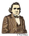 Cartoon: Stephen A. Douglas (small) by Pascal Kirchmair tagged stephen,arnold,douglas,caricature,cartoon,portrait,karikatur,usa,politiker,politician