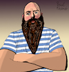 Cartoon: Thebeard Beard (small) by Pascal Kirchmair tagged beefcake beard beards popeye muscleman portrait retrato ritratto drawing dibujo desenho disegno illustration ilustracion ilustracao illustrazione illustratie zeichnung dessin du jour art of the day tekening teckning cartum cartoon vineta comica vignetta caricature caricatura karikatur pascal kirchmair