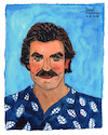 Cartoon: Thomas Magnum (small) by Pascal Kirchmair tagged thomas,sullivan,magnum,tom,selleck,hawaii,private,investigator,tv,television,series,illustration,drawing,zeichnung,pascal,kirchmair,irische,impressionen,cartoon,caricature,karikatur,ilustracion,dibujo,desenho,ink,disegno,ilustracao,illustrazione,illustratie,dessin,de,presse,du,jour,art,of,the,day,tekening,teckning,cartum,vineta,comica,vignetta,caricatura,portrait,retrato,ritratto,portret,aquarelle,watercolor,watercolour,acquarello,acuarela,aguarela,aquarela