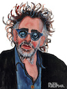 Cartoon: Tim Burton (small) by Pascal Kirchmair tagged tim burton caricature karikatur portrait retrato dibujo desenho illustration drawing zeichnung pascal kirchmair porträt ritratto disegno dessin portret cartum cartoon usa hollywood ilustracao ilustracion