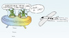 Cartoon: UFO (small) by Pascal Kirchmair tagged ufo,außerirdische,extraterrestres,aliens,plane,extraterrestrials,alieno,aliena,flugzeug,avion,aereo