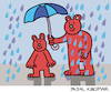 Cartoon: Under my umbrella (small) by Pascal Kirchmair tagged under,my,umbrella,regen,schirm,teddy,bären,bears,teddies,caricature,cartoon,karikatur,vignetta,vineta,comica,ours,brun,bruno,braunbär,brown,bear,jj1,humor,humour,dessin,drawing,zeichnung,dibujo,desenho,disegno