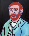 Cartoon: Vincent van Gogh (small) by Pascal Kirchmair tagged vincent van gogh portrait maler künstler ohr ear painting bild