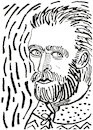 Cartoon: Vincent van Gogh (small) by Pascal Kirchmair tagged bild,picture,vincent,van,gogh,artist,artiste,artista,kunst,künstler,illustration,ink,drawing,tusche,tuschezeichnung,encre,de,chine,tinta,china,inchiostro,zeichnung,pascal,kirchmair,cartoon,caricature,karikatur,ilustracion,dibujo,desenho,disegno,ilustracao,illustrazione,illustratie,dessin,presse,tekening,teckning,cartum,vineta,comica,vignetta,caricatura,portrait,porträt,portret,retrato,ritratto,art,arte