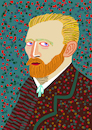 Cartoon: Vincent van Gogh (small) by Pascal Kirchmair tagged digital,bild,picture,vincent,van,gogh,artist,artiste,artista,kunst,künstler,illustration,ink,drawing,tusche,tuschezeichnung,encre,de,chine,tinta,china,inchiostro,zeichnung,pascal,kirchmair,cartoon,caricature,karikatur,ilustracion,dibujo,desenho,disegno,ilustracao,illustrazione,illustratie,dessin,presse,tekening,teckning,cartum,vineta,comica,vignetta,caricatura,portrait,porträt,portret,retrato,ritratto,art,arte,painting,dipinto,pintura,pittura,peinture,aquarell,aquarelle,watercolor,watercolour