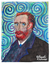 Cartoon: Vincent Willem van Gogh (small) by Pascal Kirchmair tagged vincent willem van gogh portrait retrato drawing dibujo desenho disegno dessin zeichnung caricature karikatur pascal kirchmair watercolour aquarell acuarela aguarela ritratto cartoon illustration ilustracion ilustracao