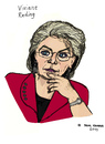 Cartoon: Viviane Reding (small) by Pascal Kirchmair tagged letzebuerg,politikerin,luxemburg,luxembourg,european,commissioner,viviane,reding,caricature,karikatur,cartoon,vignetta,eu,ue,justice,kommissarin,justiz,politician