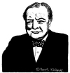 Cartoon: Winston Churchill (small) by Pascal Kirchmair tagged winston,churchill,karikatur,portrait,caricature,illustration,drawing,cartoon,dibujo,zeichnung,desenho,disegno,prime,minister,united,kingdom,great,britain,großbritannien,england,woodstock,dessin