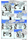 Cartoon: Winter-Comic (small) by Pascal Kirchmair tagged elefant pinguins penguins dancing ice nordpol north pole nord eislaufen skating pinguine eistanzen eisloch hole arktis arctic sea meer