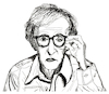 Cartoon: Woody Allen (small) by Pascal Kirchmair tagged woody allen portrait retrato drawing illustration zeichnung ilustracion ilustracao dibujo desenho dessin disegno ritratto pascal kirchmair caricature karikatur cartoon tekening portret cartum teckning caricatura karikatür