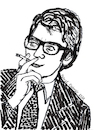 Cartoon: Yves Saint Laurent (small) by Pascal Kirchmair tagged yves,saint,laurent,ysl,portrait,ink,drawing,dibujo,desenho,tusche,zeichnung,dessin,arte,art,kunst,artwork,porträt,retrato,style,couturier,haute,couture,fashion,mode,label,moda,vogue,illustration,pascal,kirchmair,political,cartoon,caricature,karikatur,ilustracion,disegno,ilustracao,illustrazione,illustratie,de,presse,tekening,teckning,cartum,vineta,comica,vignetta,caricatura,ritratto,portret,sexy,gay,pride