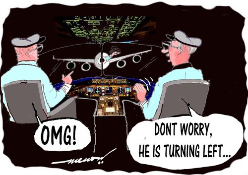 Cartoon: A Near Miss (medium) by kar2nist tagged accidents,air,craft,flight,collision,nearmiss
