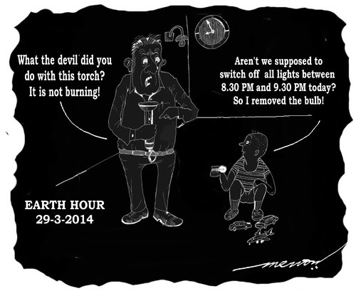Cartoon: Earth Day 29 3 2014 (medium) by kar2nist tagged earth,day,global,warming