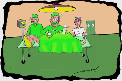 Cartoon: Impatience at ground zero (medium) by kar2nist tagged impatience,caesarean