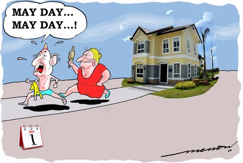 Cartoon: May Day (medium) by kar2nist tagged mayday,labour,day