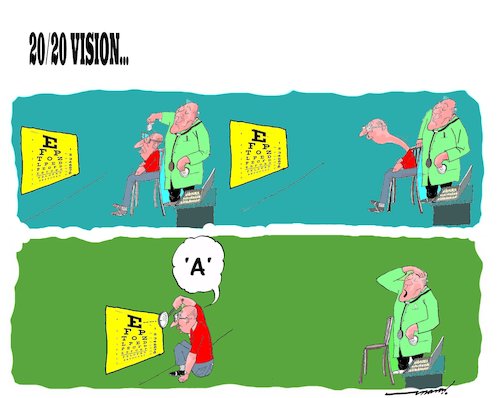 Cartoon: Normal vision (medium) by kar2nist tagged eye,test,normal,vision