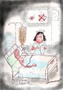 Cartoon: A Drink on the Sly (small) by kar2nist tagged drink,hospital,scotch,drip