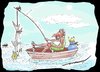 Cartoon: A Novel Way (small) by kar2nist tagged fishing,sharks,fish,methods