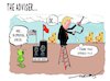 Cartoon: advisor (small) by kar2nist tagged trump,global,warming,co2,footprint