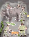 Cartoon: Bomb Scare (small) by kar2nist tagged bobm terrorists bombing elephant dung bombsquad