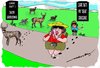 Cartoon: Caution (small) by kar2nist tagged deer,dear,crossing,alert,caution,highway