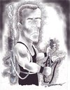 Cartoon: Commando Shwarzenegger (small) by kar2nist tagged schwarzenegger,commando,action,movies