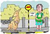 Cartoon: Copy cat (small) by kar2nist tagged animals,humans,kangaroo,bustop,baby,breastpouch