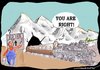Cartoon: Cussedness (small) by kar2nist tagged train,cave,oneway,deadend