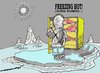 Cartoon: freezing hot (small) by kar2nist tagged eskimo,fridge,global,warming