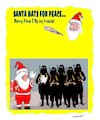 Cartoon: Merry Xmas (small) by kar2nist tagged xmas,wishes,santa,terrorists,dove